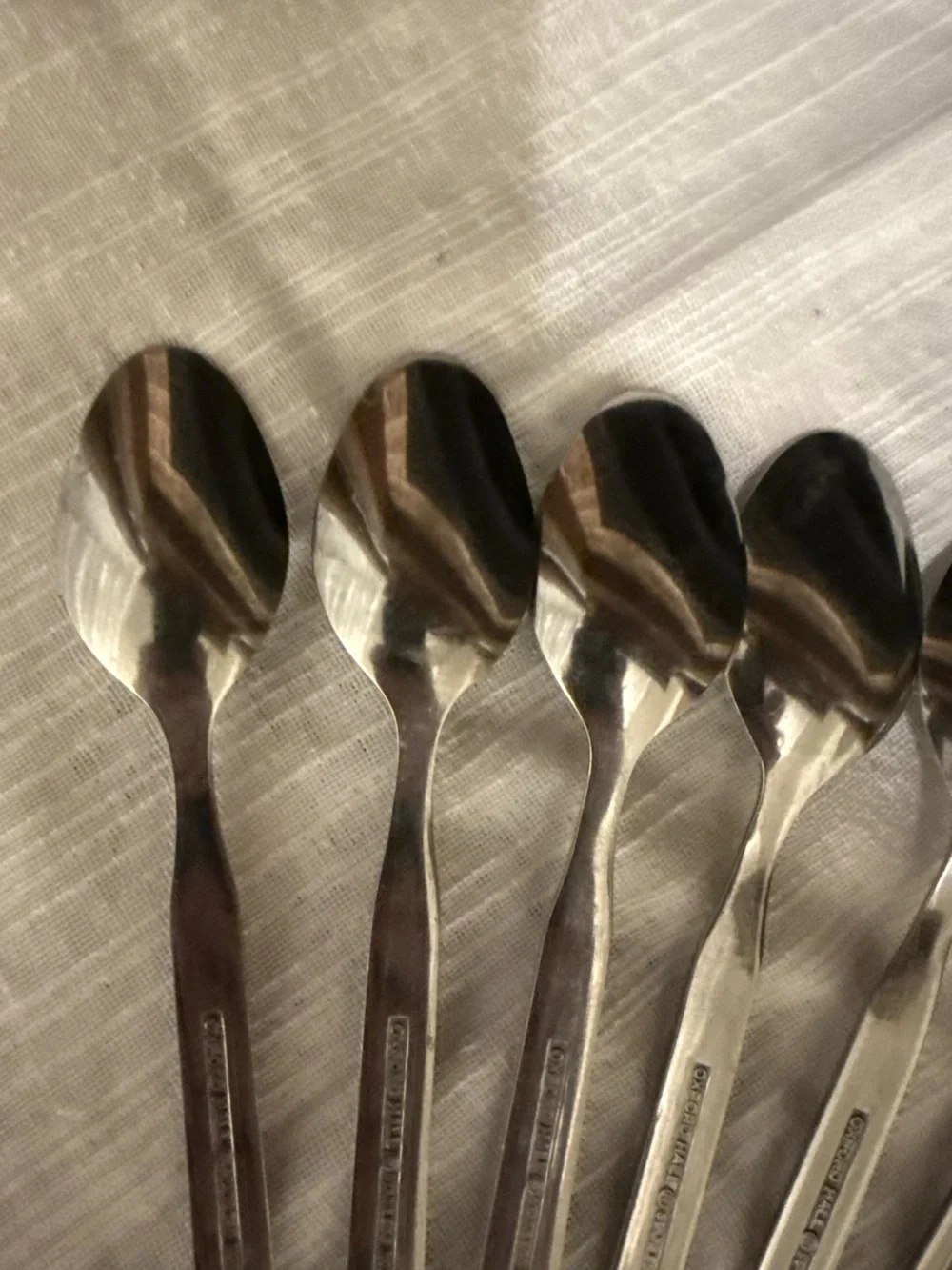 Vintage Oxford Hall Palo Alto Stainless Teaspoons - Set of 11 Iced Tea Spoons